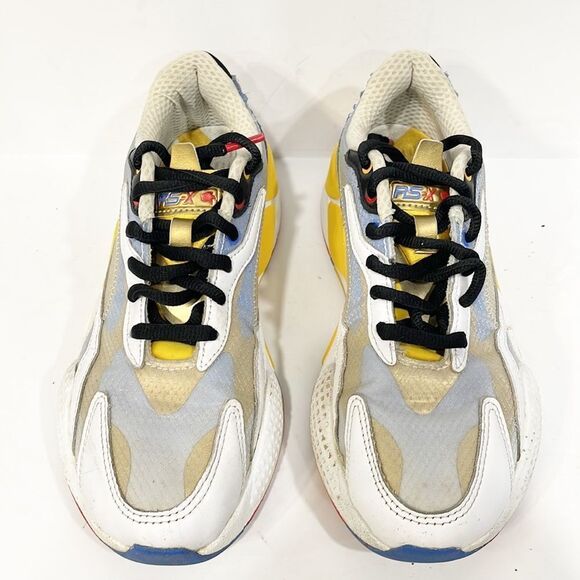Puma RS-X3 Sonic The Hedgehog Yellow White Blue Kids Sneakers Sz 6.5C - Picture 4 of 12